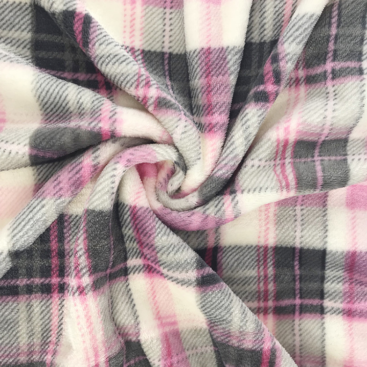 wholesale price Flannel fleece fabric printed baby blanket fabric