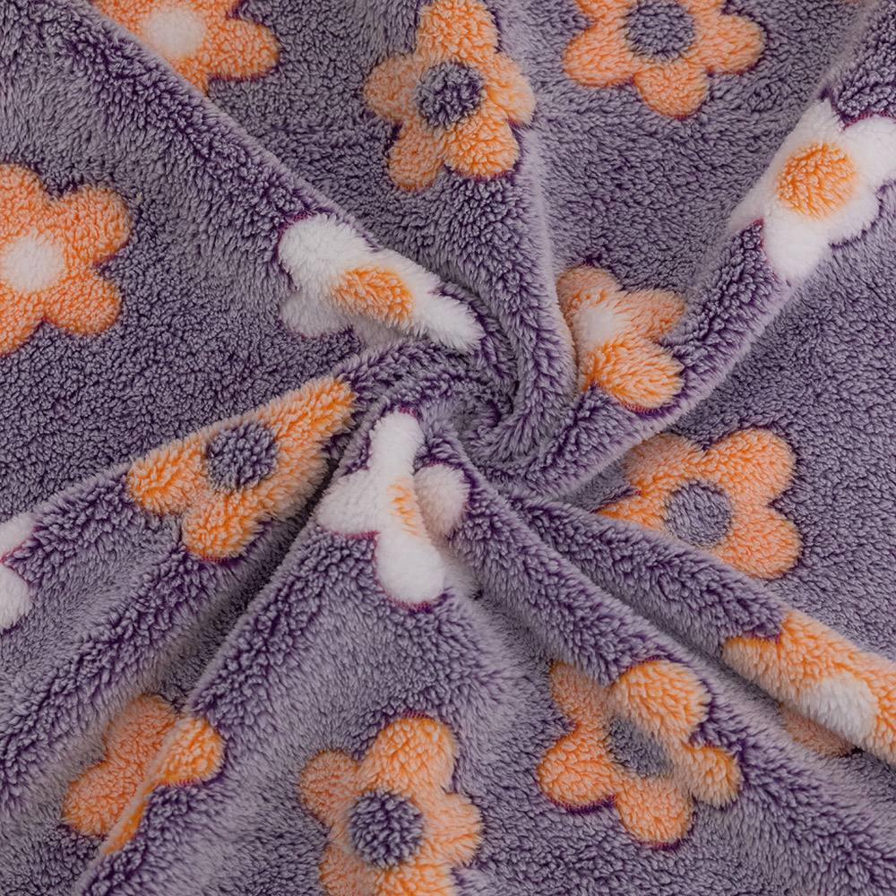 Velvet Plush Throw Blanket Fleece Soft Embossed Blankets Glow Printed Flannel 100% Polyester Modern Knitted Rectangular HB098