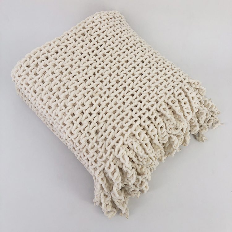 Hot Sale Sofa Throw Bed Blanket Tassel Blanket Acrylic Crochet Fleece 200-350GSM 30-45 Days All-season 100% Acrylic Jacquard