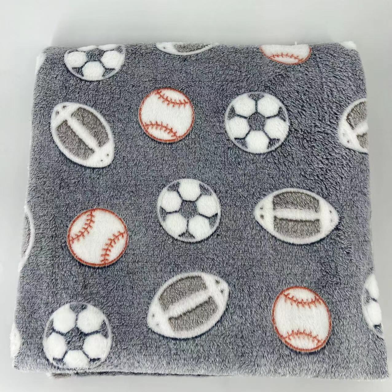 Flannel Plush Luminous Throw Blanket Manufacture Glow in The Dark Baby Blanket All Seasons Kids Blanket