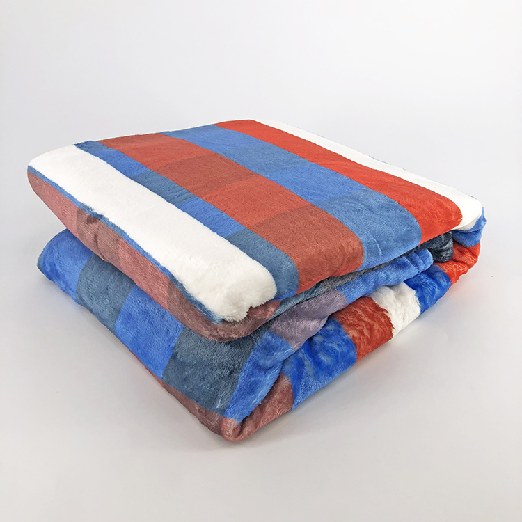 Extra soft sofa warm blanket fleece custom printed flannel bed linen blanket fuzzy throw