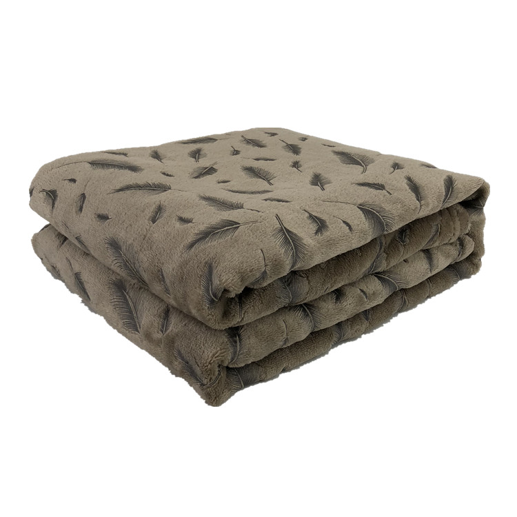 Super soft glue printed flannel fleece fuzzy blanket throw for easy care