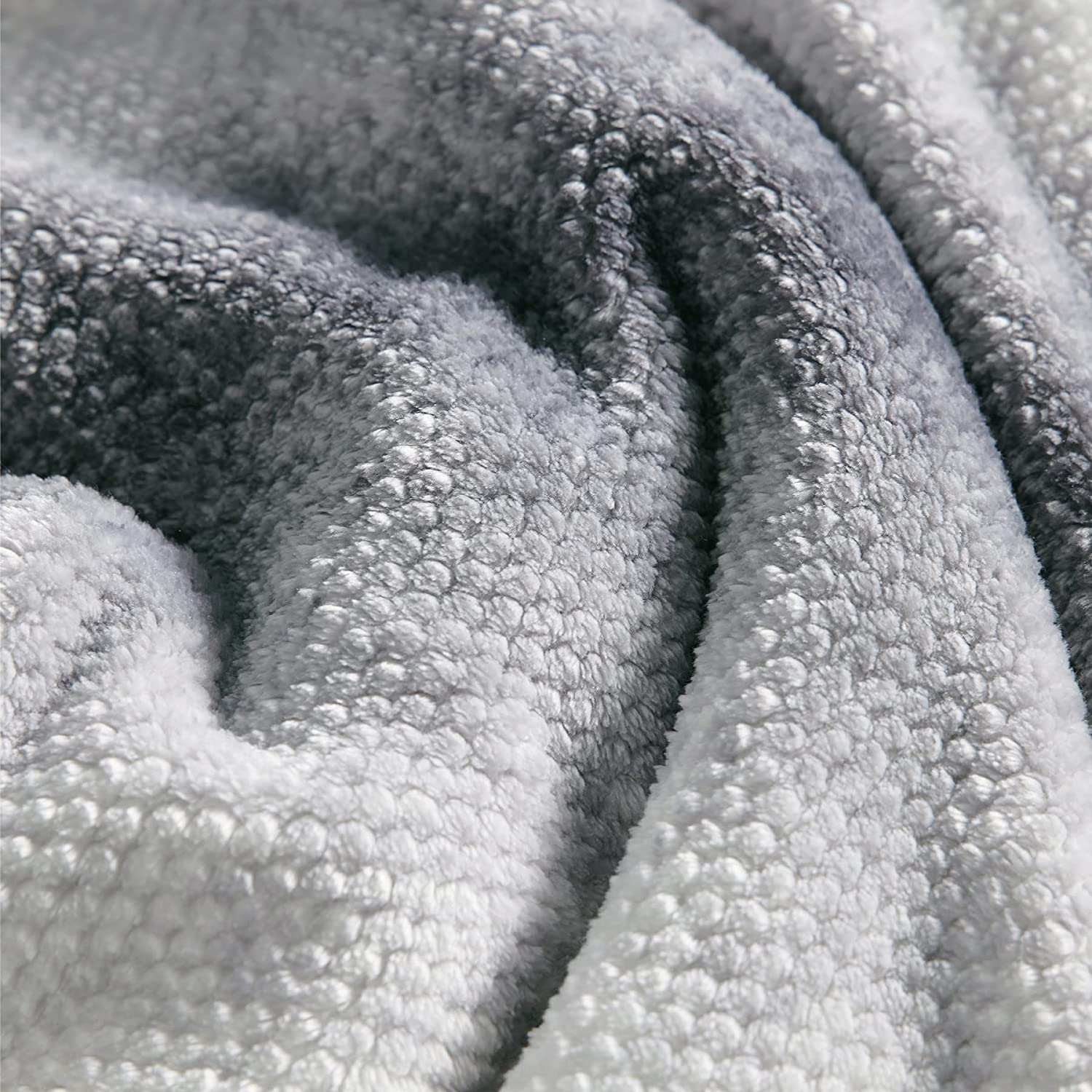 Thick cozy microfiber flannel knitting lightweight decorative gradual change velvet wholesale plush polyester bed mink throw
