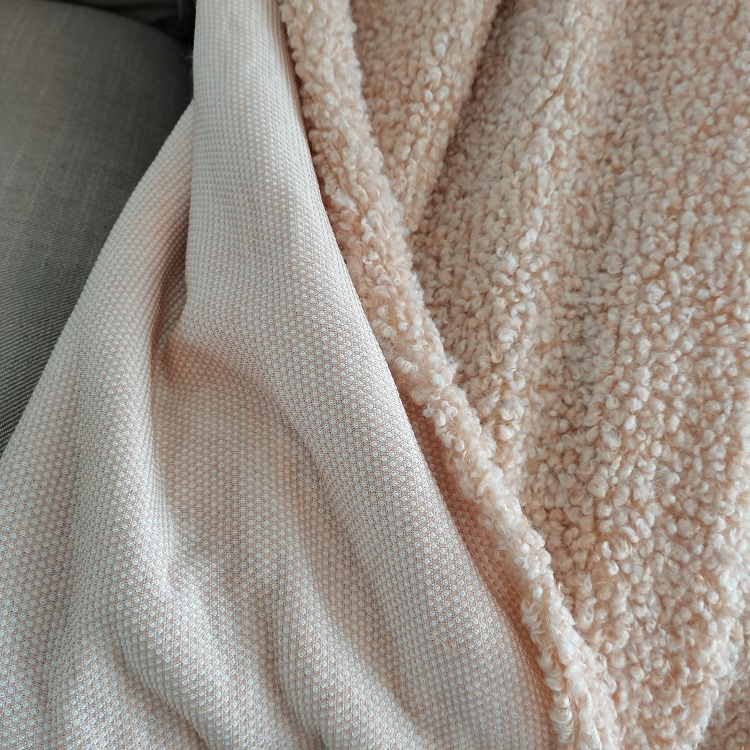 Custom Polyester Fabric Fleece Jacquard Loop Velvet Fur Fleece