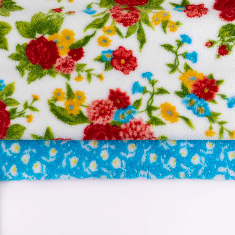 Double side customized printed coral flannel fleece blanket woven sofa throw blankets for winter