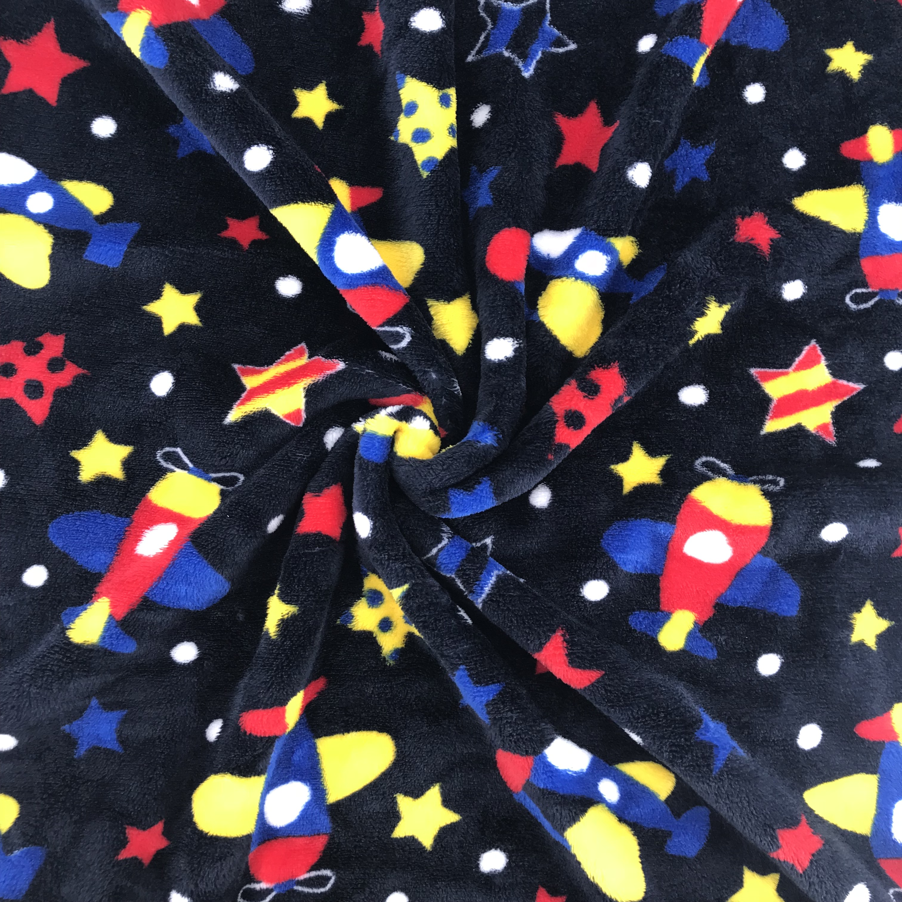 Cartoon style 2 side printed flannel coral fleece fabric for children beds blanket throw double side brushed fleece