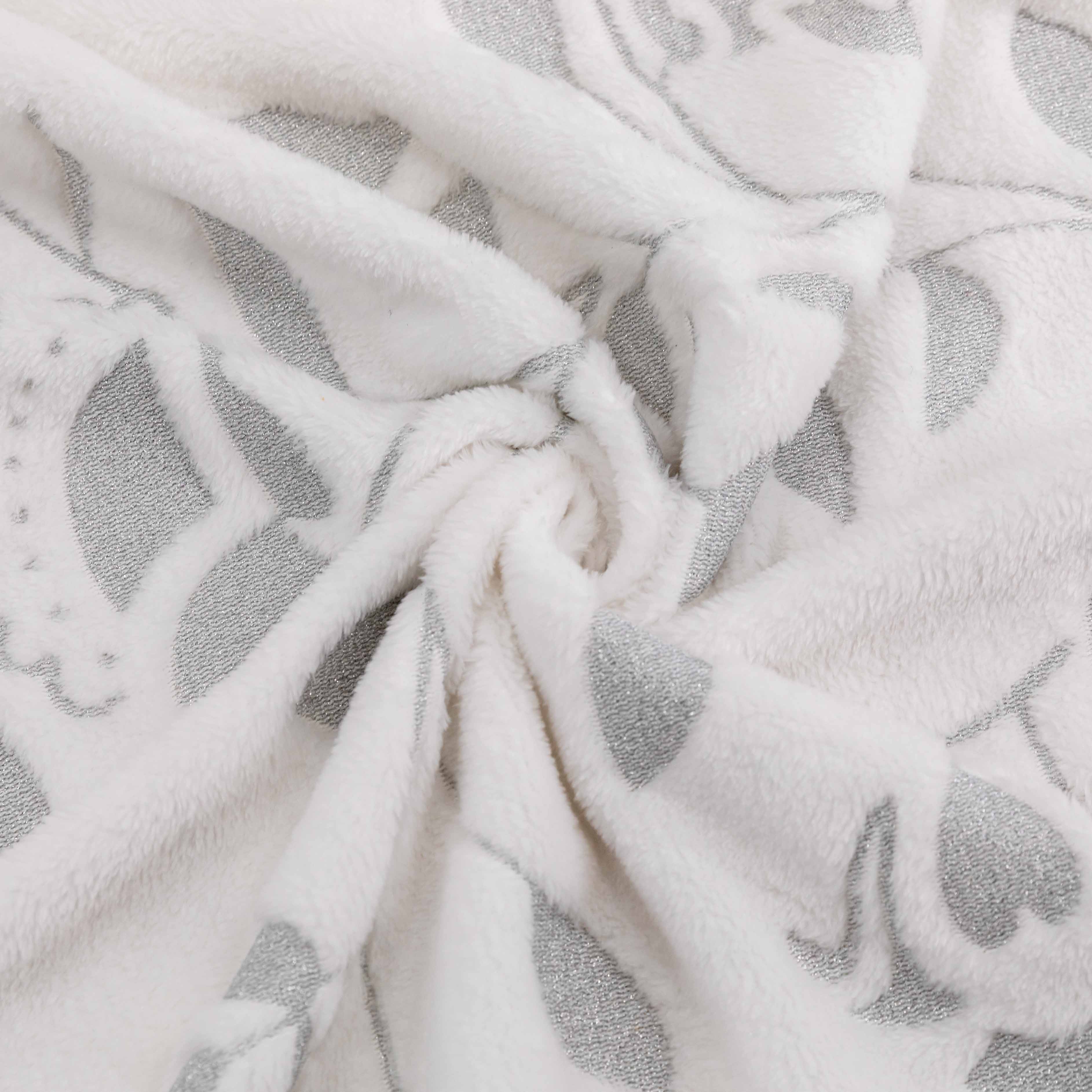 Velvet plush bed blanket sparkling deep-textured fleece blanket sheep design