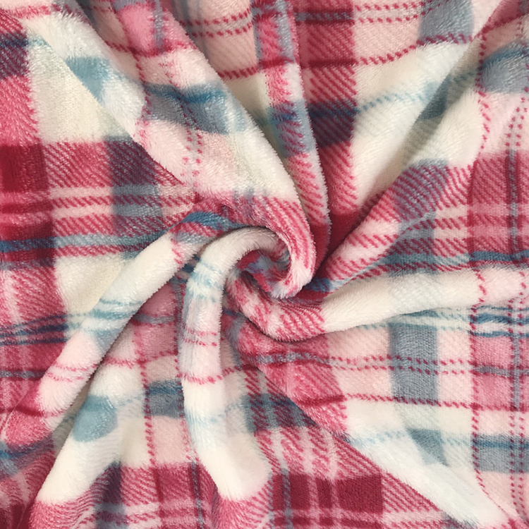 factory printed fleece Flannel fabric for baby bed sheet blanket throw