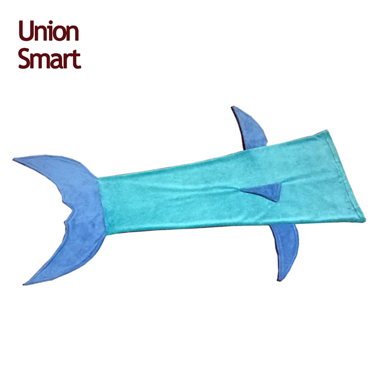 Shark tail baby blanket kids series mermaid wearable blankets for outdoor