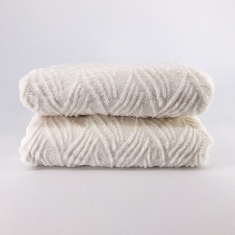 Mink Blanket Blankets Polyester Embossed Bunny Faux Fur Jacquard 100% Polyester Raschel Blanket Anti-pilling and Printed CN;JIA