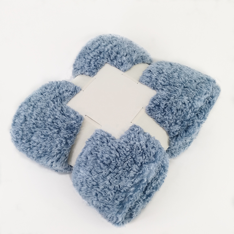 Fabric Sherpa Fleece Throw Blanket New Polyester TEC Melange Yarn Plain 100 Winter Knitted Rectangular 30-45 Days 200-350GSM