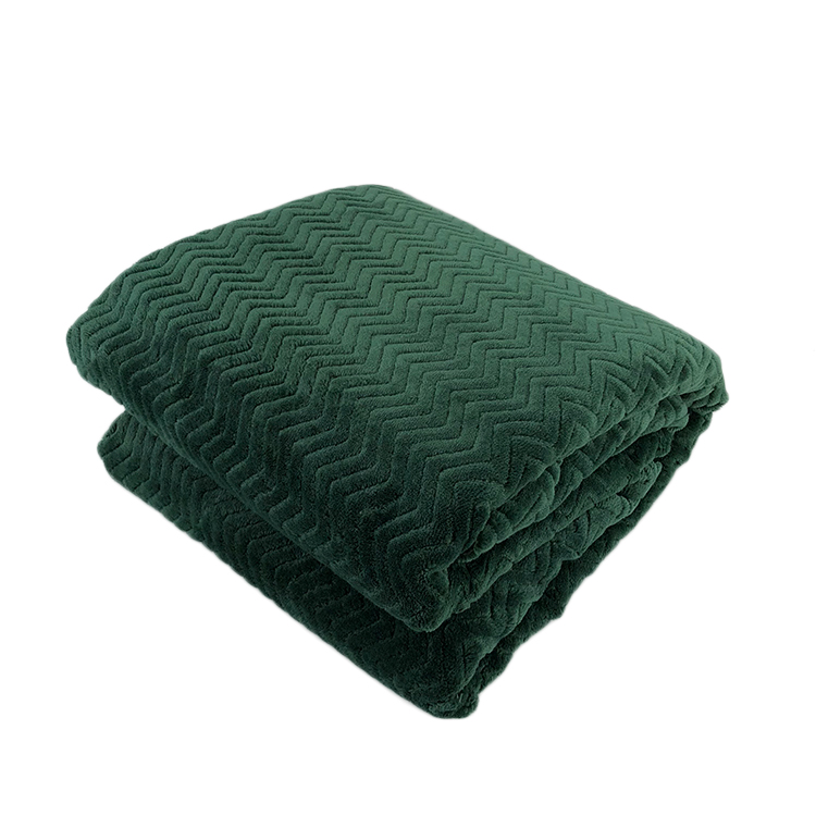Solid color jacquard flannel fleece leaf pineapple checked blanket bedding throw