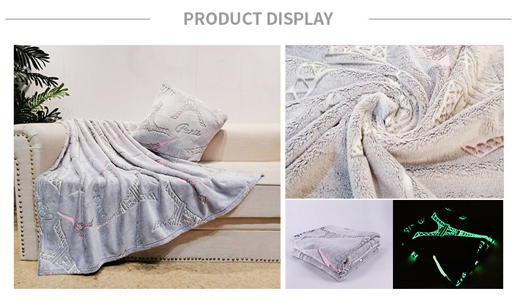 Glow in The Dark Flannel Pillow Bed Floor Lounger Cover for Children Kids Jiangsu 100% Polyester OEKO-TEX STANDARD 100 Endless