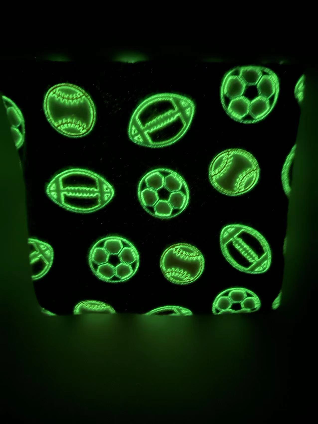 Flannel Plush Luminous Throw Blanket Manufacture Glow in The Dark Baby Blanket All Seasons Kids Blanket