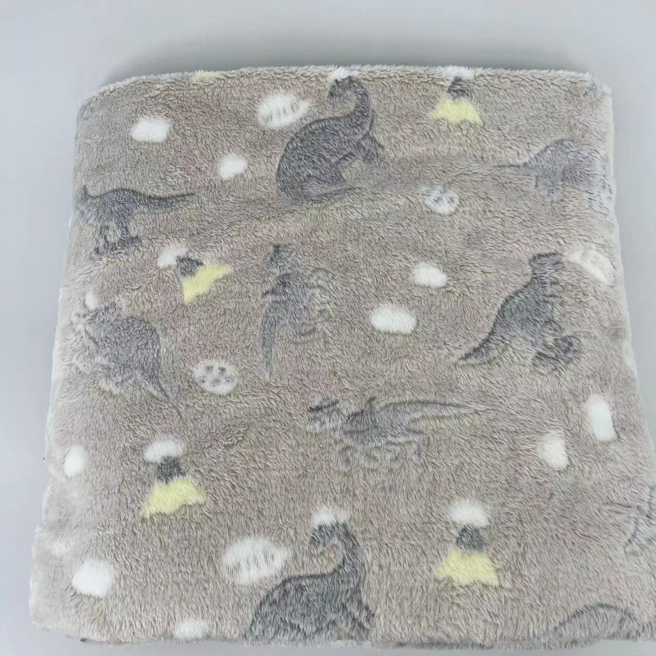 Flannel Plush Luminous Throw Blanket Manufacture Glow in The Dark Baby Blanket All Seasons Kids Blanket