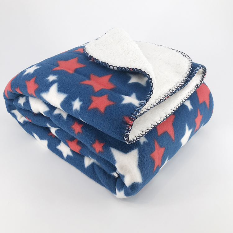 2 Sides Blankets Supplier 100% Polyester Raschel Blanket Rectangular Throws Polar Fleece Chinese Sherpa Coral 2 Ply Jacquard