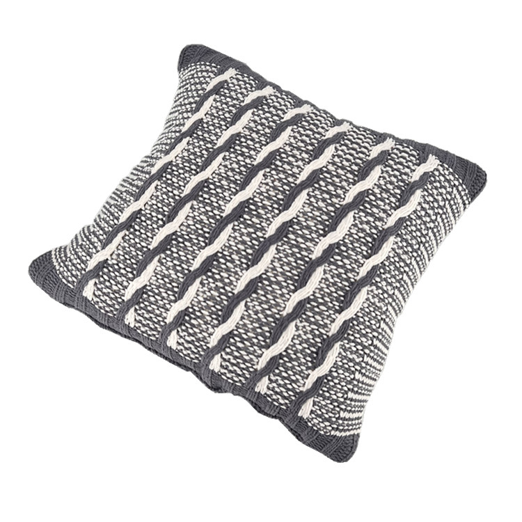 Sofa Decorative Pillow Yarn Cushion Cover Bedding Plain Solid