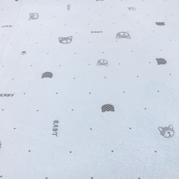 New fashion warm soft glue printing flannel fleece + plush sherpa blanket for winter double layer
