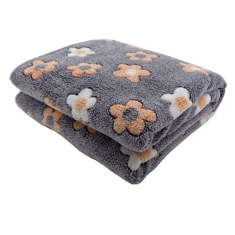Velvet Plush Throw Blanket Fleece Soft Embossed Blankets Glow Printed Flannel 100% Polyester Modern Knitted Rectangular HB098
