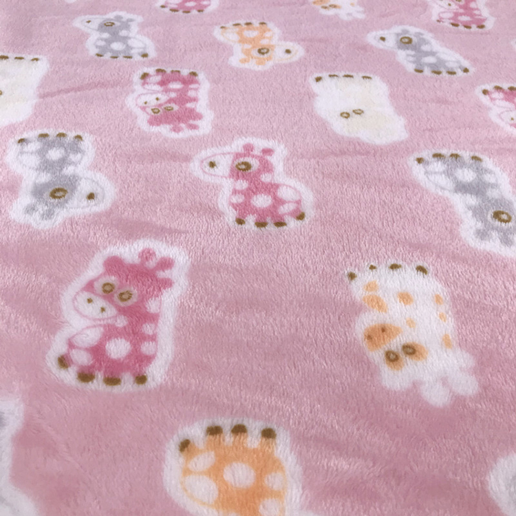 polyester flannel Fleece fabric rolls per meter for pajamas toy and baby blanket