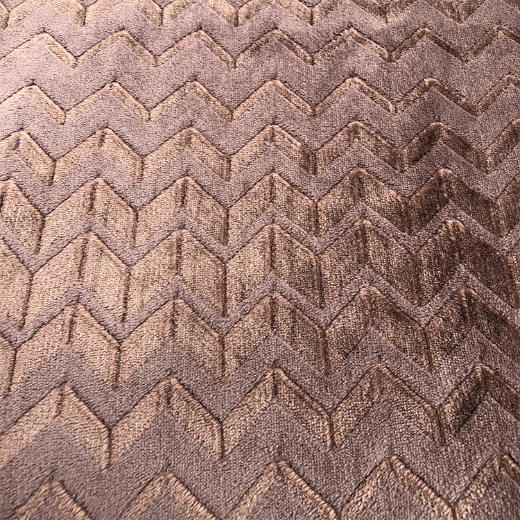 Design Zig Zag Pattern Fabric New Zigzag Jacquard Flannel Fleece 100% Polyester Woven Printed 30-45 Days