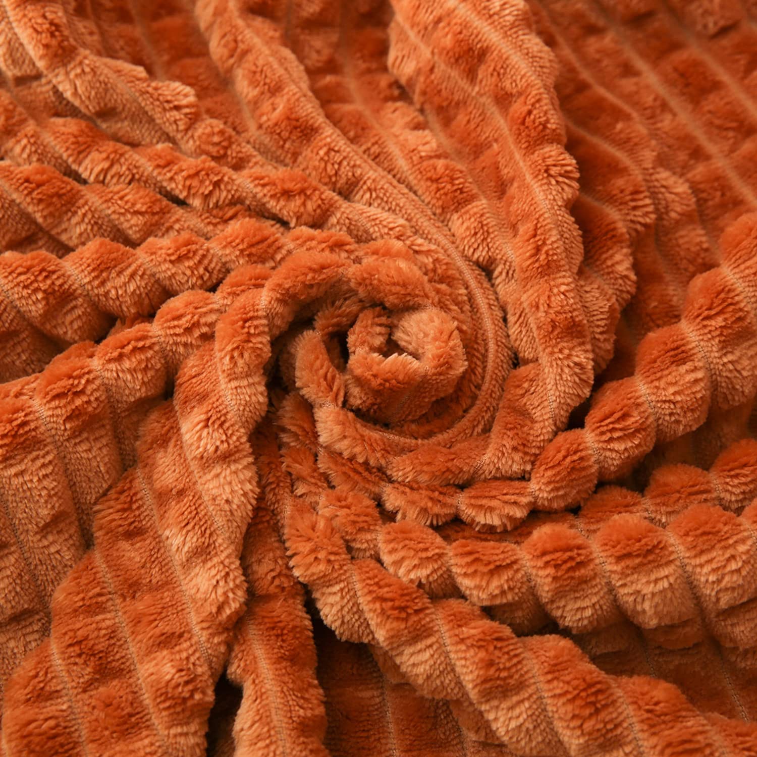 cozy plush microfiber flannel fleece throw with waffle textured no-shedding warm lightweight versatile for all seasons blanket