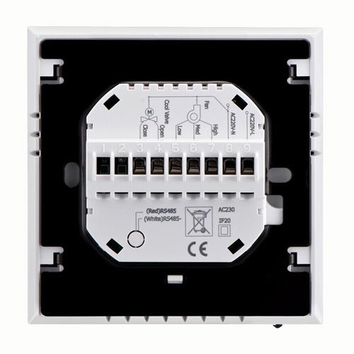 Touch Screen Programmable Fan Coil Thermostat , Wireless Fan Coil Thermostat 0