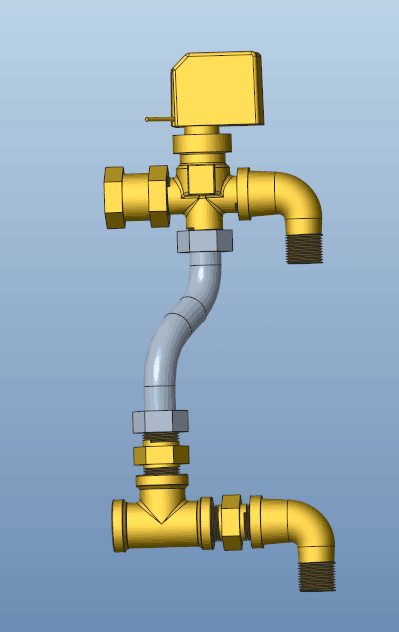 3/4 Diameter Compact Fan Coil Unit Valve Two Way Two Connections IP44 Standard 0