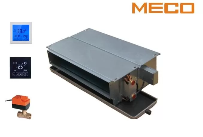 200CFM 4 Pipe Ceiling Concealed Fan Coil Unit Low Noise Built - In Pump ...