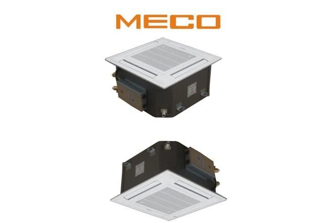 Chilled Water Ceiling Cassette Fan Coil Unit 4 Pipe System 2TR Capacity 730CFM 0