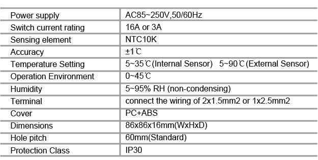 Programmable Underfloor Heating Thermostat 16A With Black / White Color 1