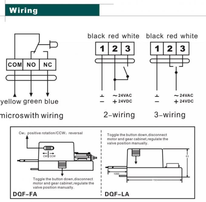 EKON Motorized Fan Coil Unit Valve DQF-FA/DQF-LA Fan Valve Actuator / Damper Actuator 2
