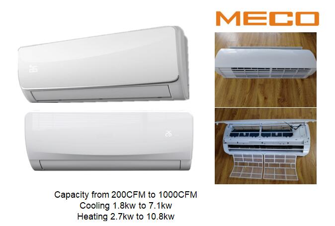 Apartment High Wall Fan Coil Unit 200CFM With Wireless Remote Controller 1