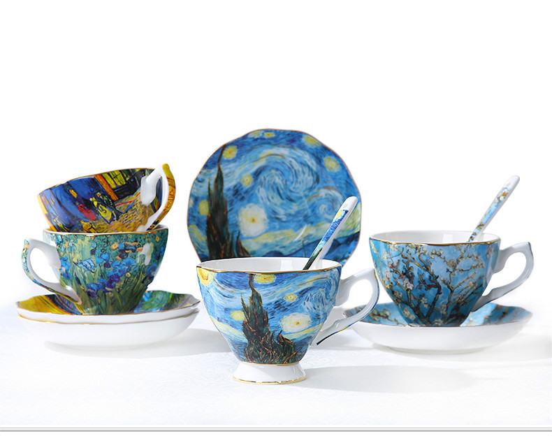 High Quality Wholesale Cheap Glasslock Ethiopian Dinner Plates Coffee Cup And Mug With Double Glaze Dinnerware Set