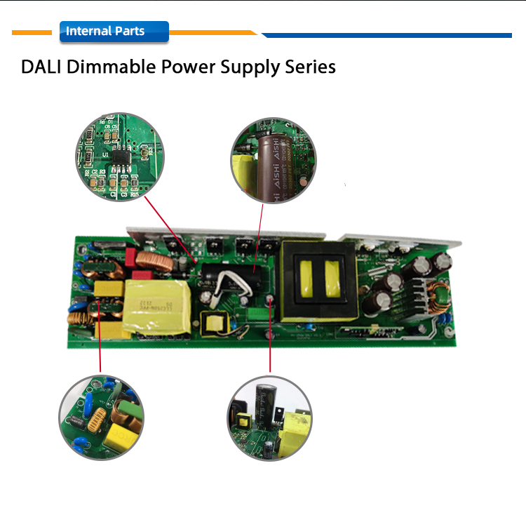 Etl Emc Fcc Waterproof Ip67 Power Supply 24v Led Dali Dimming / Dimmable Driver 120w 150w