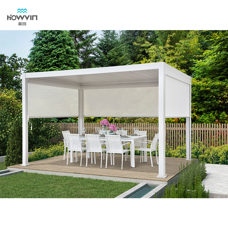 Howvin ha personalizzato il tetto a persiana moderno, parasole in  alluminio, tenda da sole pieghevole impermeabile per pergola