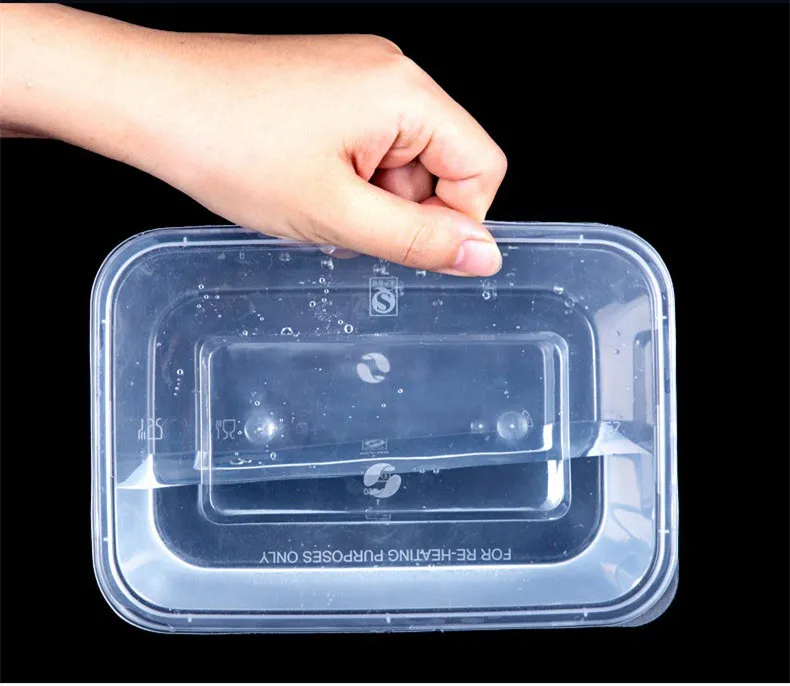 50Piece Disposable Lunch Box Pulp Lunch Box With Lid Conjoined Packing Box  Food Grade для кухни полезные вещи посуда для кухни - AliExpress