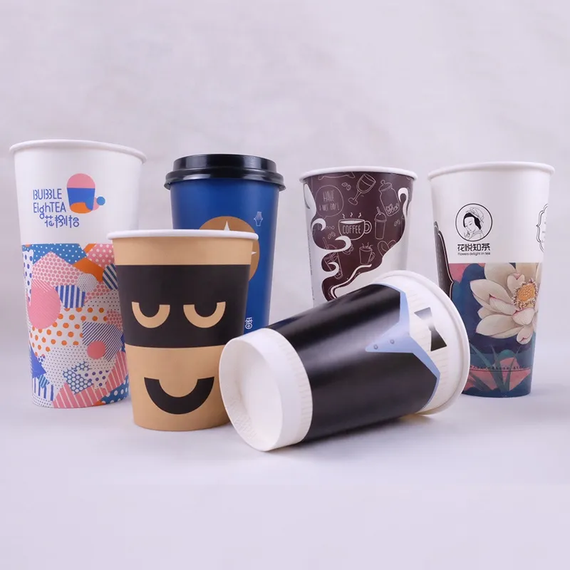 6oz 8oz 12oz 14oz 16oz Double Wall Disposable Paper Cup - China Disposable  Logo Cups and 8oz Paper Cups price