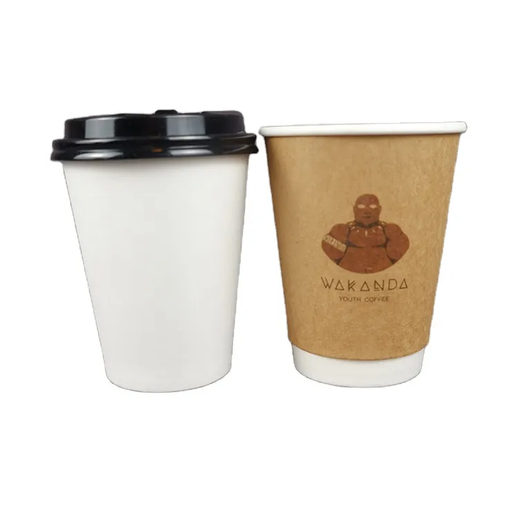 6oz 8oz 12oz 14oz 16oz Double Wall Disposable Paper Cup - China Disposable  Logo Cups and 8oz Paper Cups price