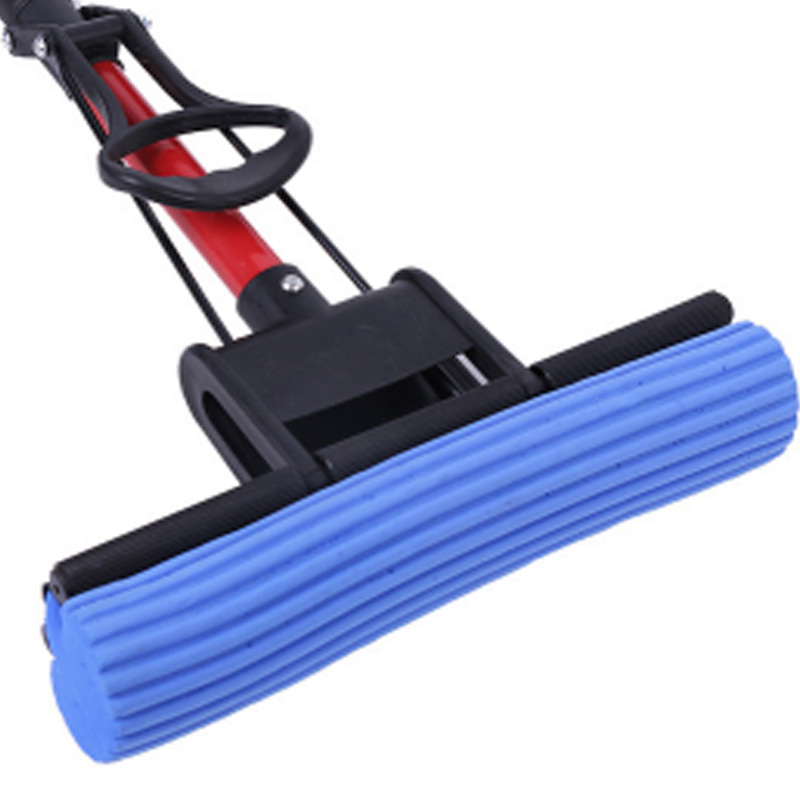 Absorbent PVA sponge mop with telescopic handle