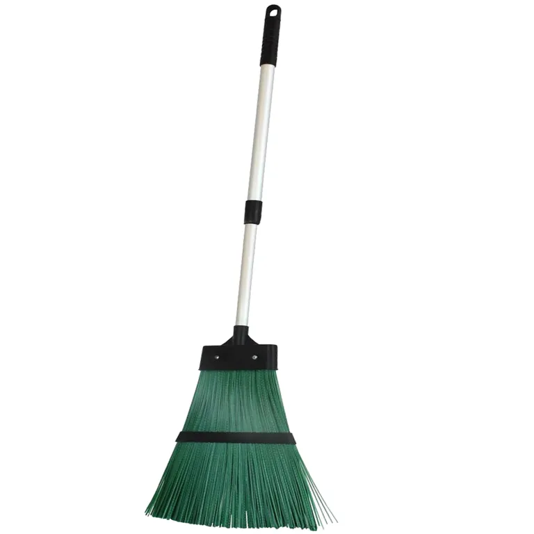 Outdoor Broom with Handle Stiff Yard Garden Hard Brush for Sweeping