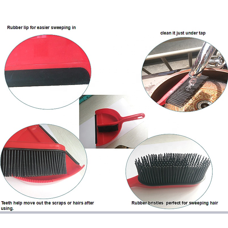 Rubber Bristle Brush and dustpan set Dustpan & Brush