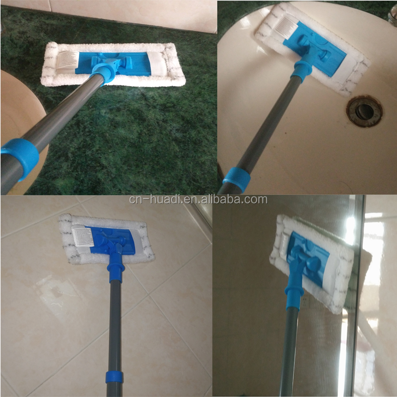 Easy bathroom cleaner bathtub mop with telescopic handle 120cm