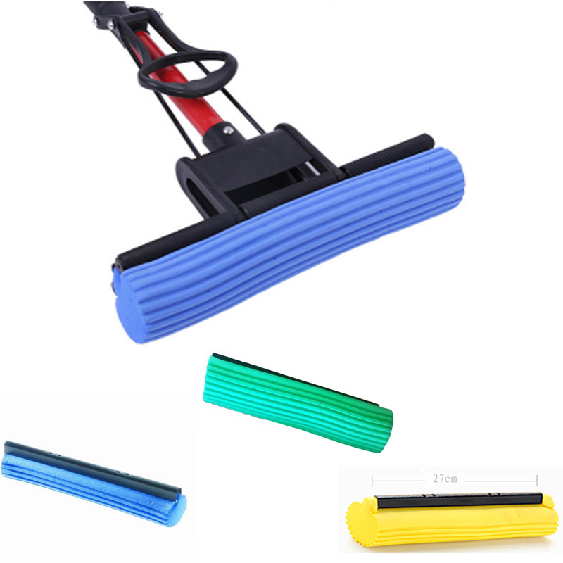 Absorbent PVA sponge mop with telescopic handle