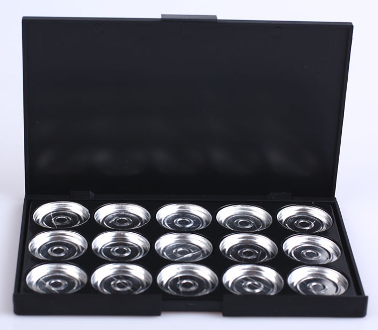 4 Holes Diameter 26mm Eyeshadow Palette Empty Makeup Case With Mirror