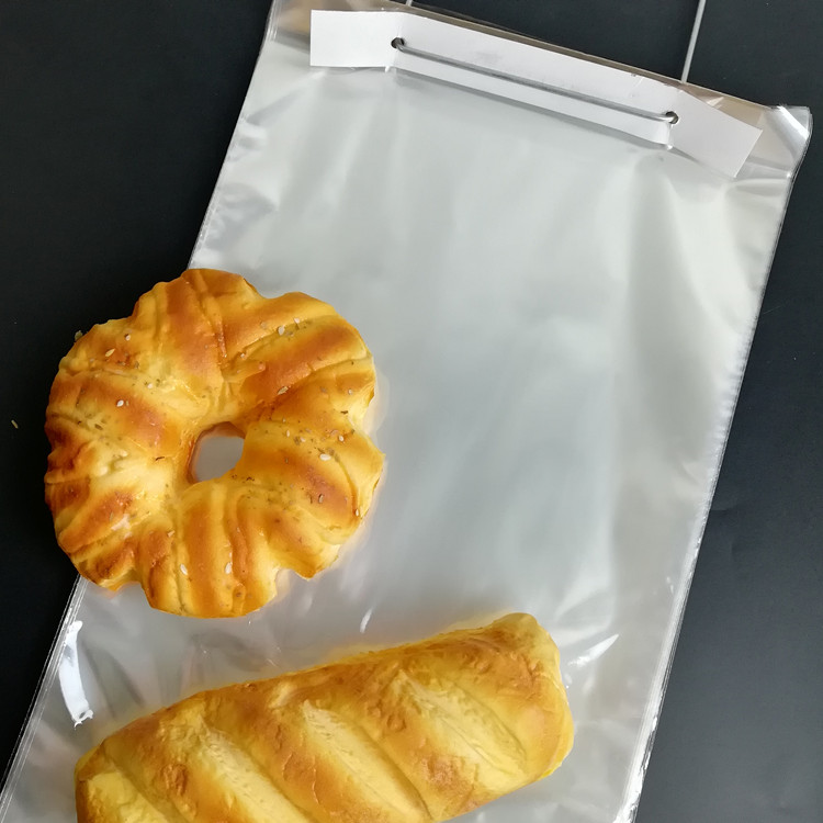 Lesi Recyclable Bread Plastic Bag with customized size BOPP wicket bread packaging cellophane