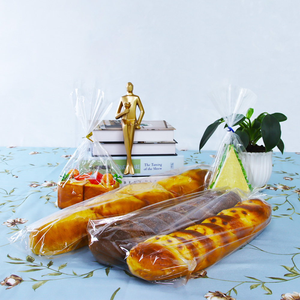 Lesi Accept Custom Order bread packaging CPP BOPP plastic Bread Bag