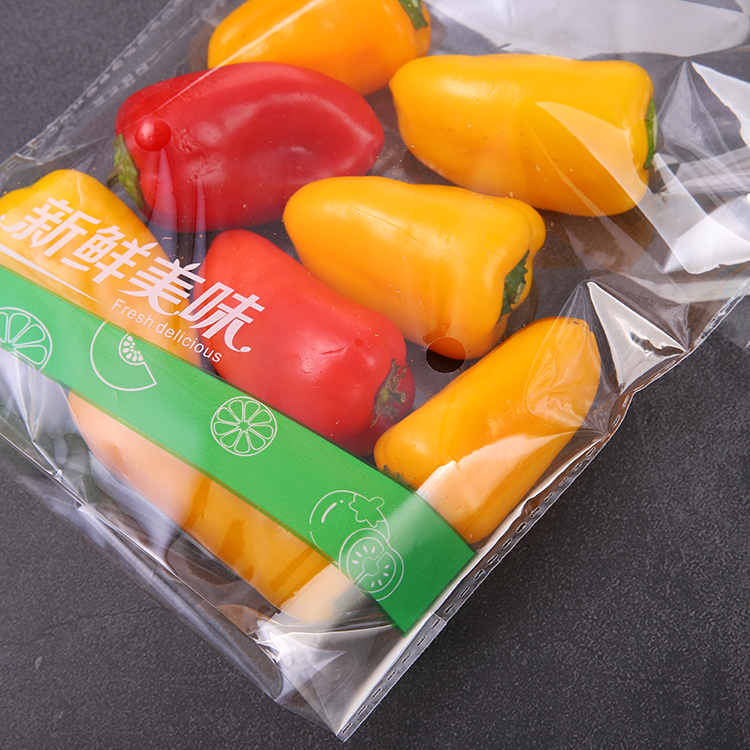 Lesi Plastic sweet pepper Packaging bag Customized vegetable self