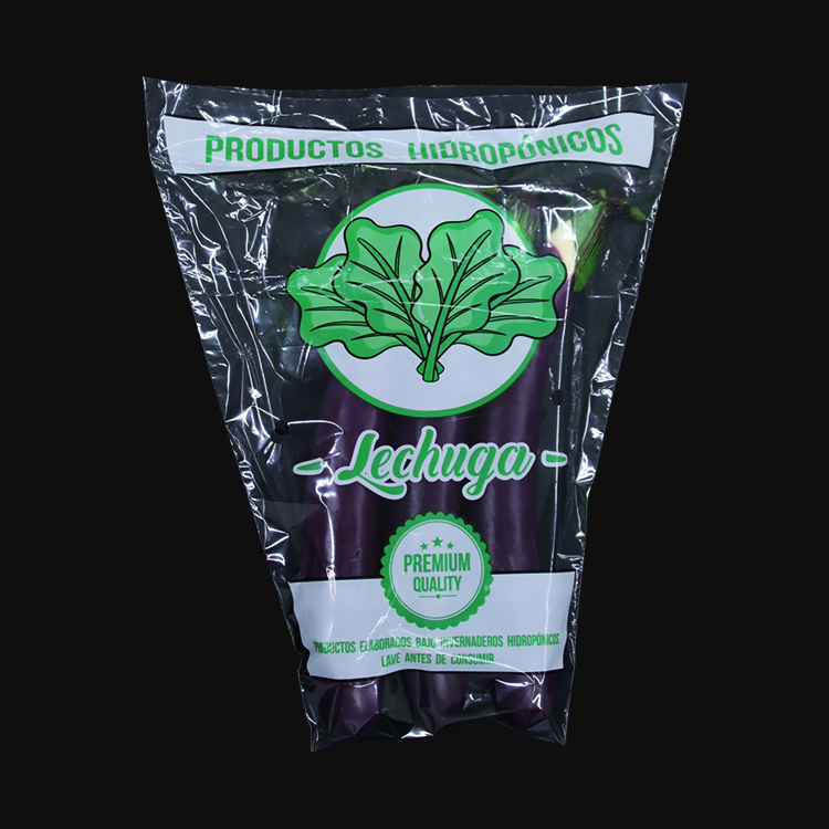 Lesi CPP OPP packaging clear custom logo printing food grade transparent flower sleeve lettuce