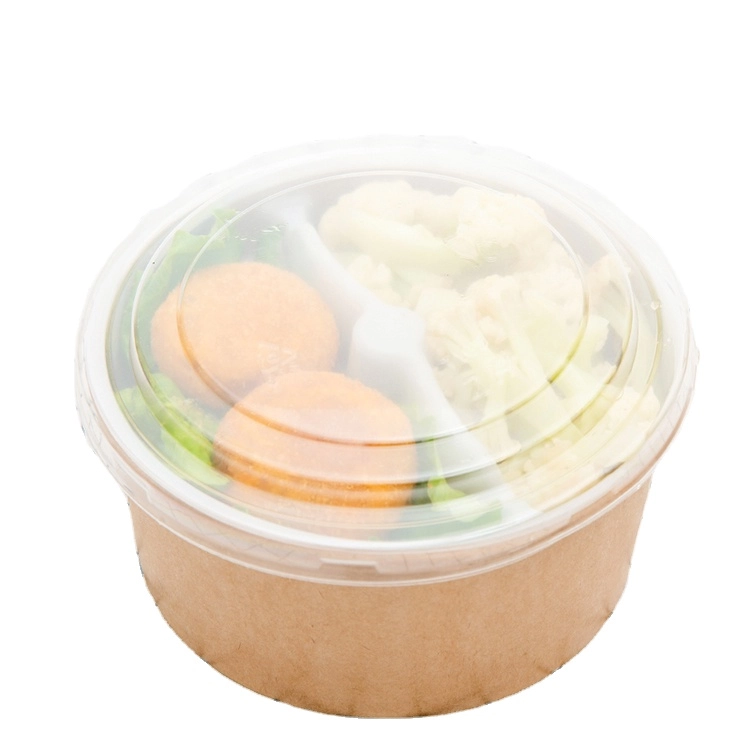 Takeaway Food Containers Lunch Box Disposable Paper Slalad Bowl - China  Kraft Food Container Kraft Paper Bowl, Kraft Paper Container Take Away Food  Container